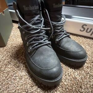 Timberland Black Nubuck Hiking Boots